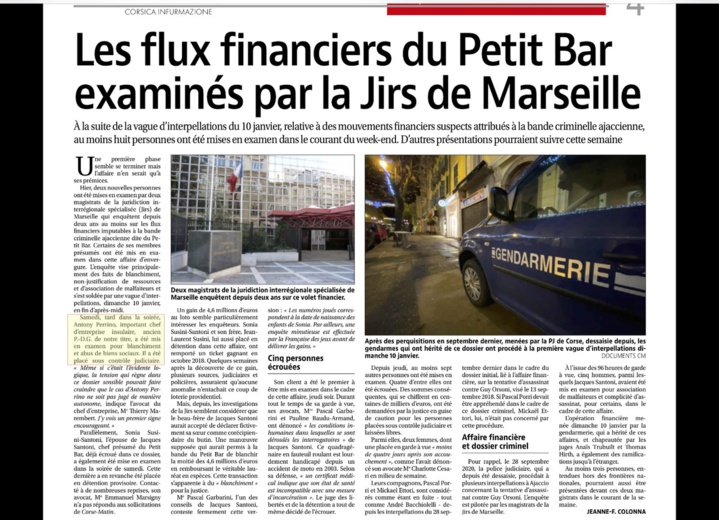 Rapide référence à. l'inculpation d'une personnalité...