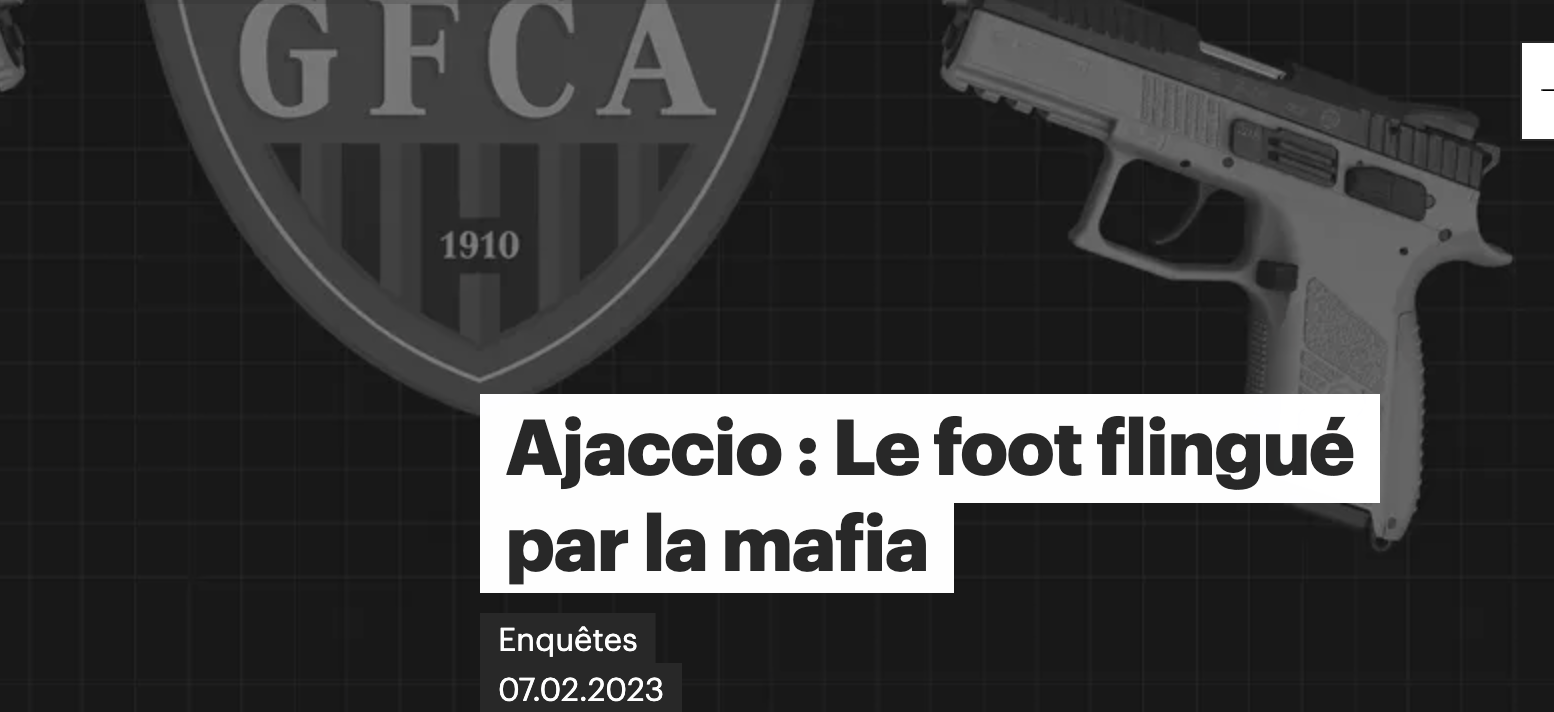 La mafia et le football, un article édifiant du site Blast