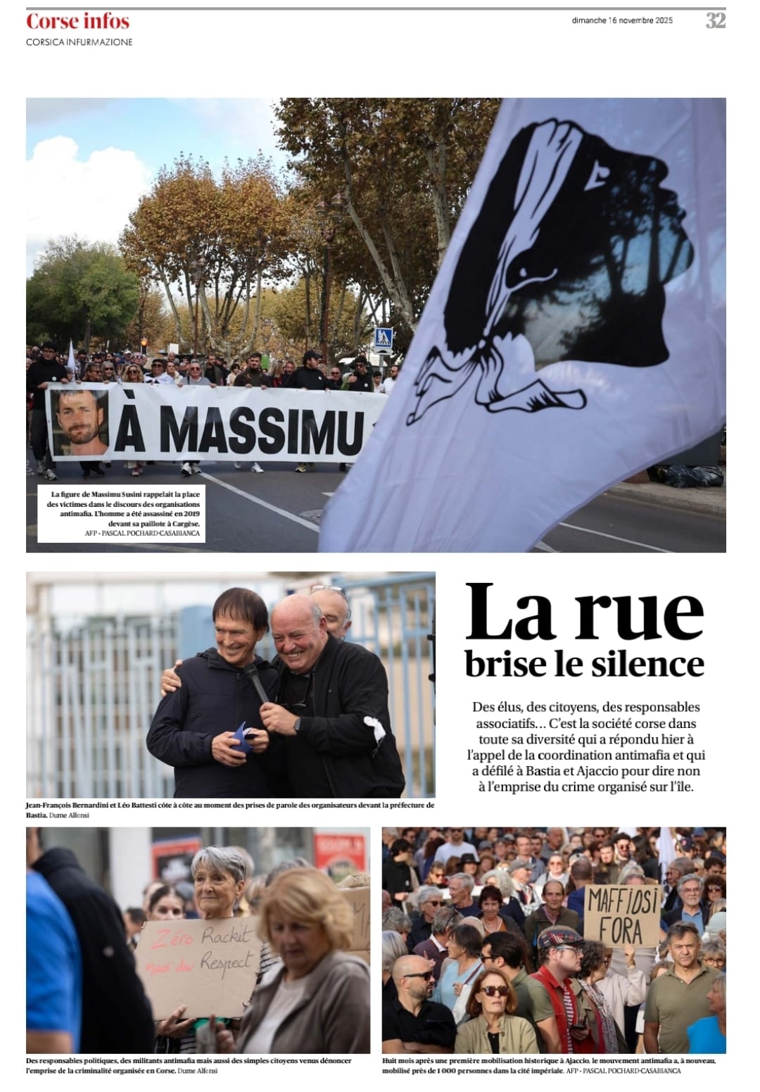 2500 manifestants à Bastia et Aiacciu, fortes retombées...